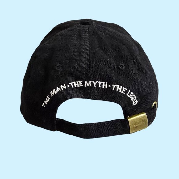 Aged 50 Years Vintage Dude Adjustable Baseball Cap Hat Black Embroidered - Picture 5 of 9